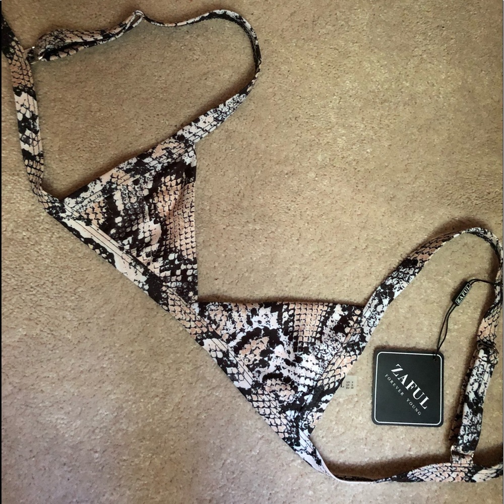 Zaful snakeskin swimsuit